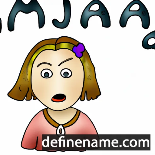 cartoon of the name Maja