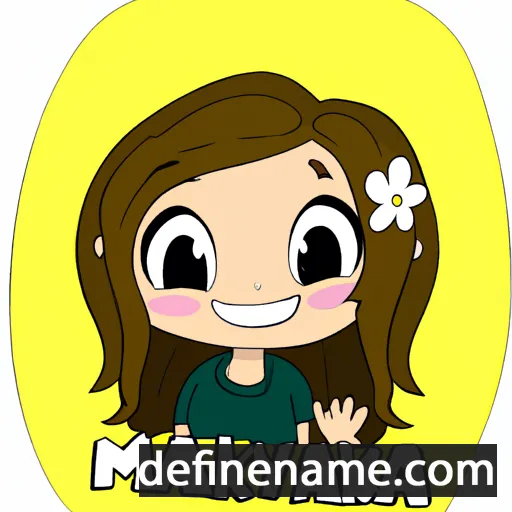 cartoon of the name Makayla