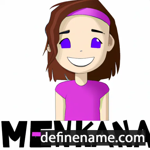 cartoon of the name Makenna