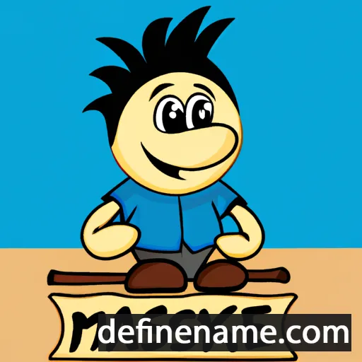 cartoon of the name Maksime