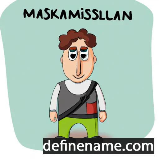 cartoon of the name Maksimilian