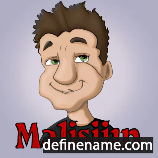 cartoon of the name Maksimilijan