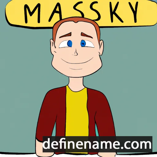 cartoon of the name Maksym