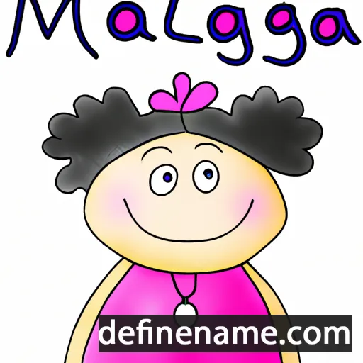 cartoon of the name Małgosia