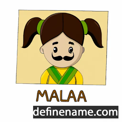 cartoon of the name Malai