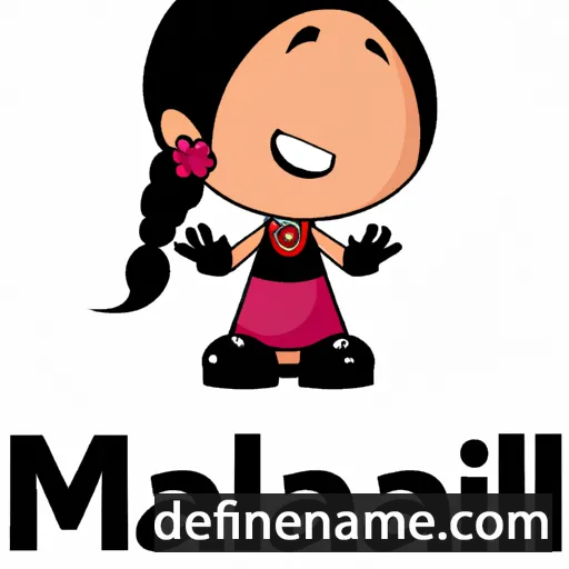 cartoon of the name Malani