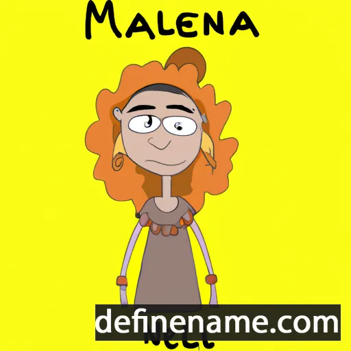 cartoon of the name Malena