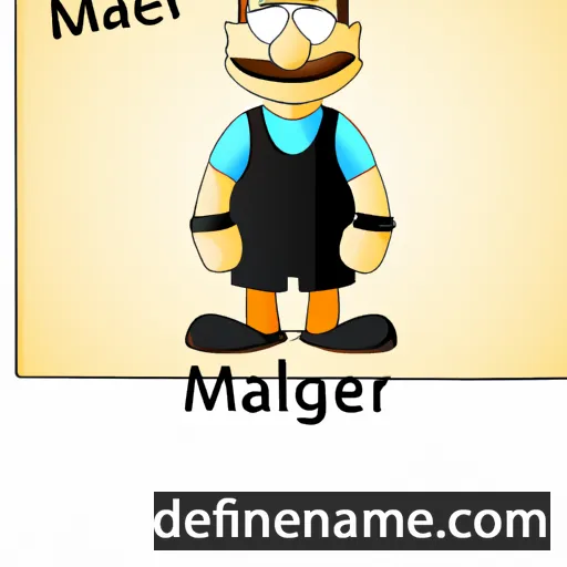 cartoon of the name Malger