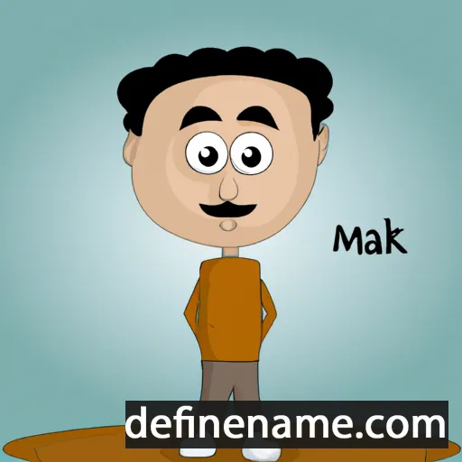 cartoon of the name Malik