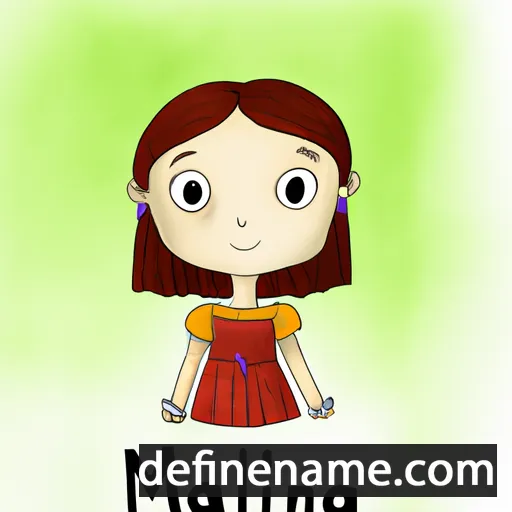 cartoon of the name Malina