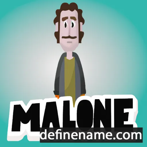 cartoon of the name Malone