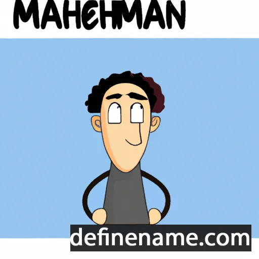 cartoon of the name Manahem