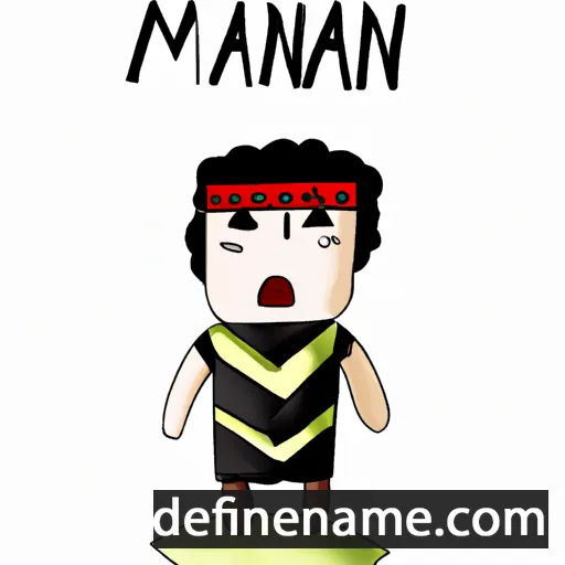 cartoon of the name Manannán