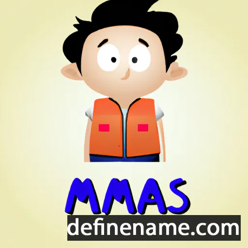 cartoon of the name Manas