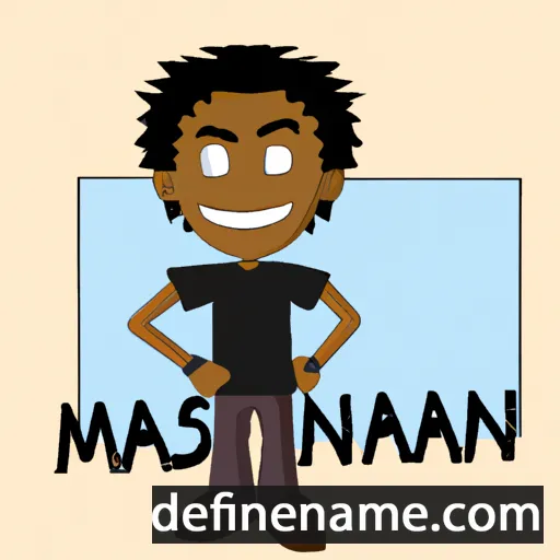 cartoon of the name Manasseh