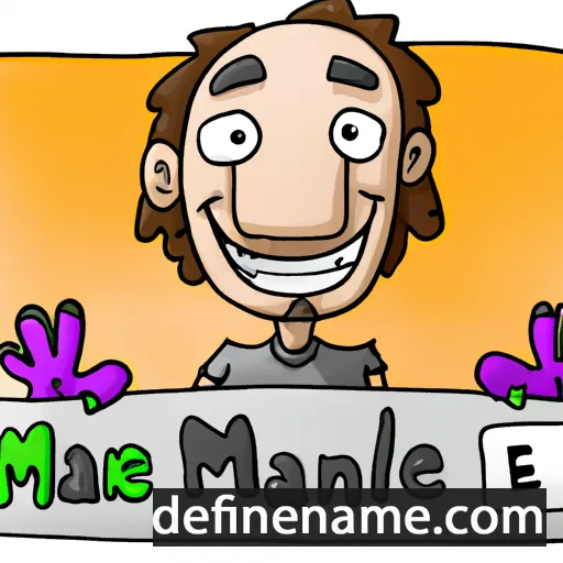 cartoon of the name Manel