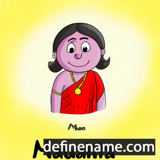 cartoon of the name Manjula