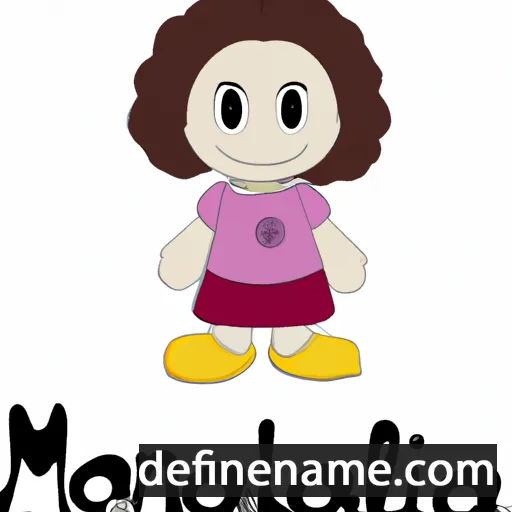 cartoon of the name Manoela