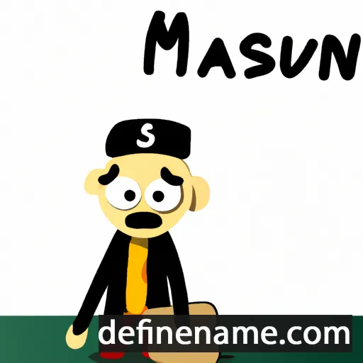 cartoon of the name Mansur