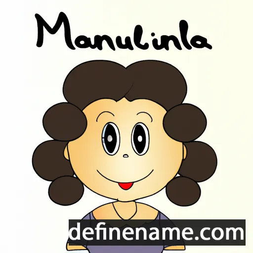 cartoon of the name Manuela