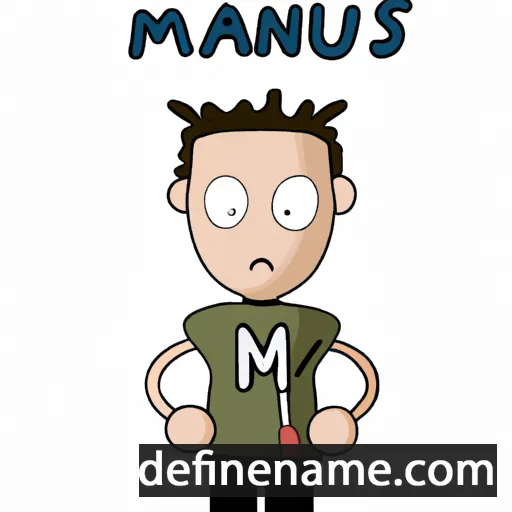 cartoon of the name Manus