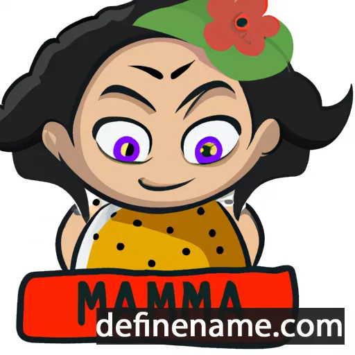 cartoon of the name Marama