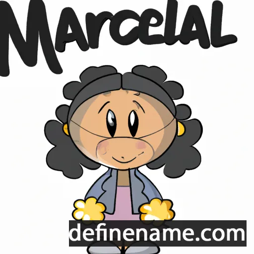 cartoon of the name Marcela