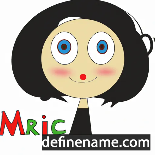 cartoon of the name Marci