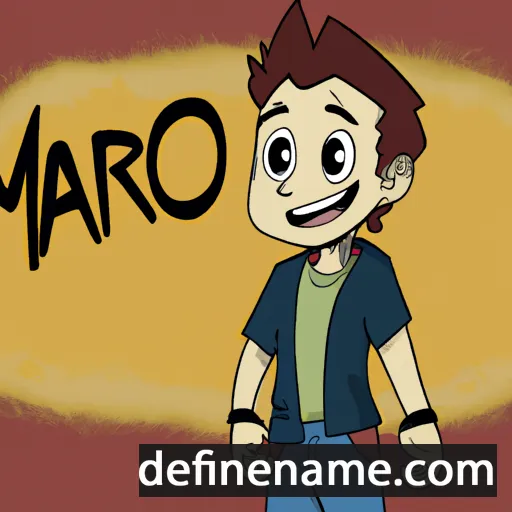 cartoon of the name Marco