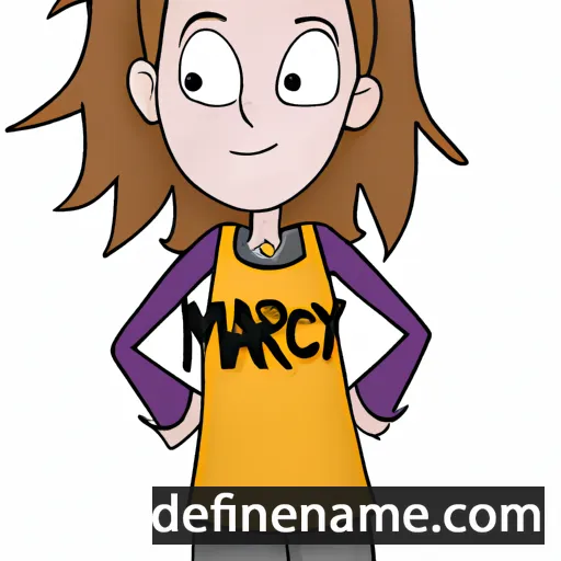 cartoon of the name Marcy