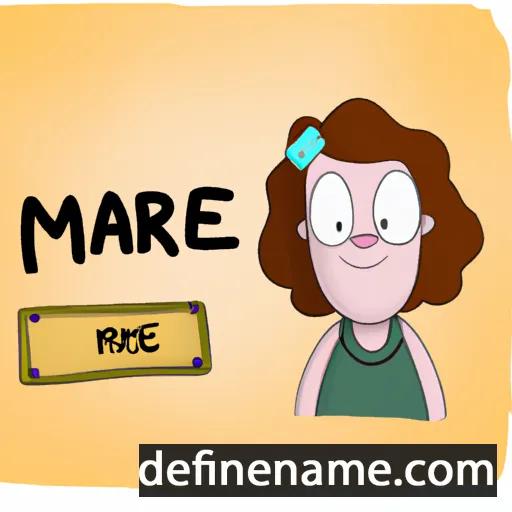 cartoon of the name Maree