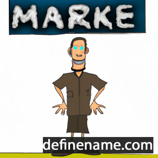 cartoon of the name Marek