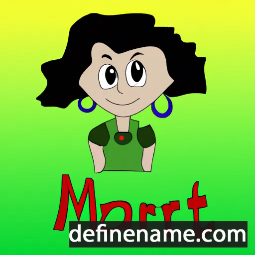 cartoon of the name Maret