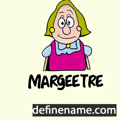 cartoon of the name Margarethe