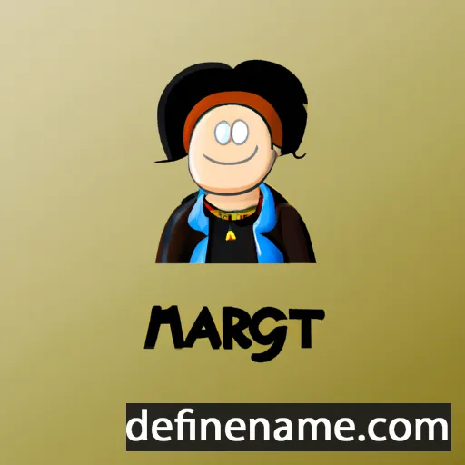 cartoon of the name Margit