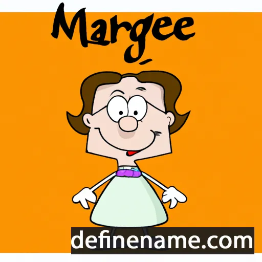 cartoon of the name Margrét