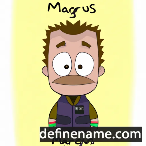 cartoon of the name Margus