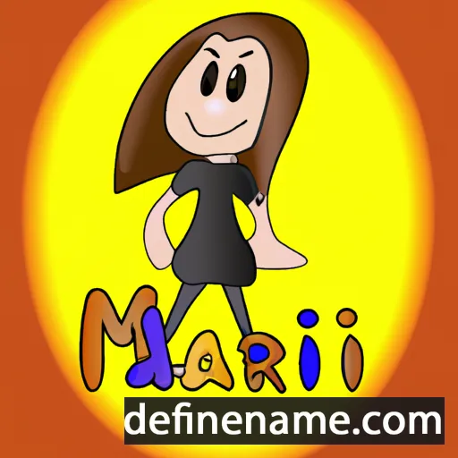 cartoon of the name Mari