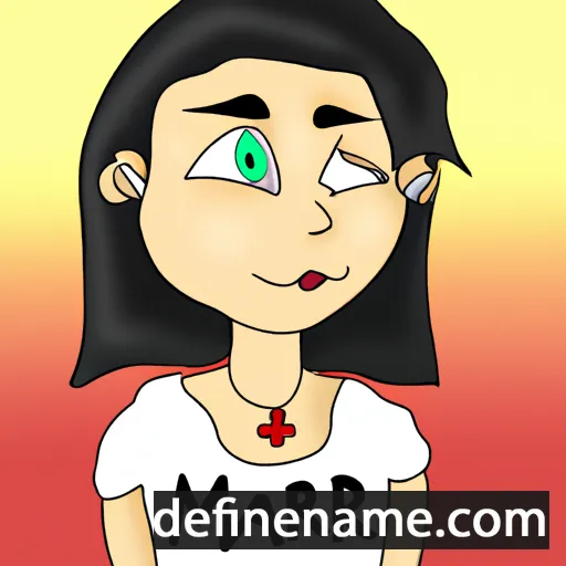 cartoon of the name Mari