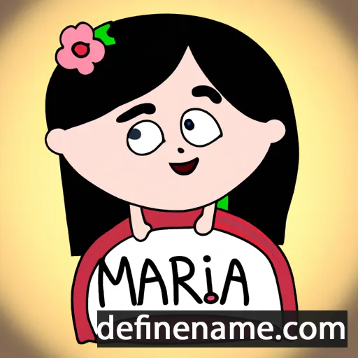 cartoon of the name María