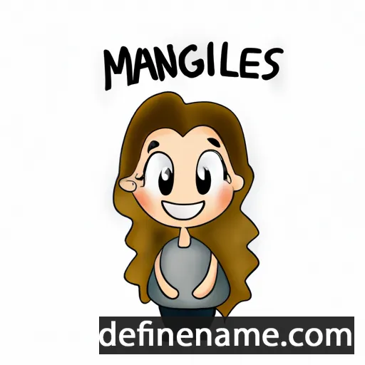 cartoon of the name María Ángeles