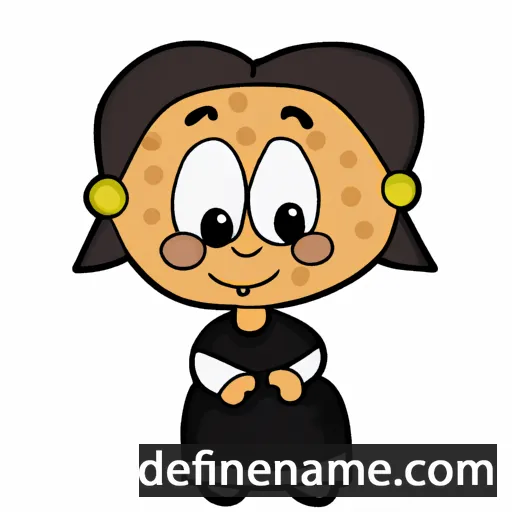 cartoon of the name María Belén