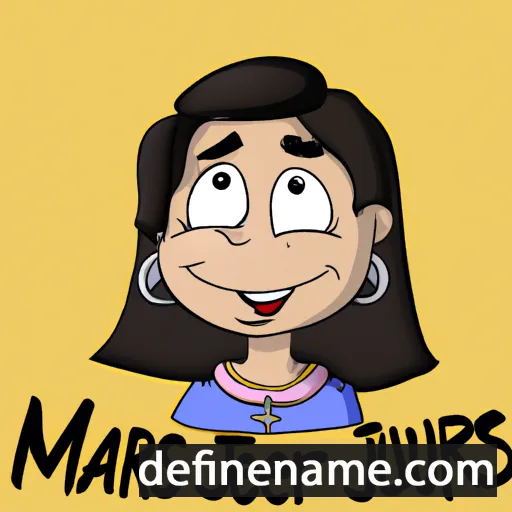 María de Jesús cartoon