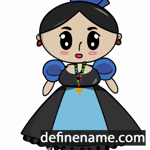 cartoon of the name María Dolores