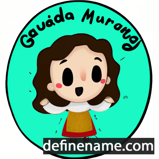 cartoon of the name María Guadalupe