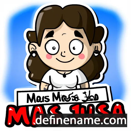 cartoon of the name María Jesús