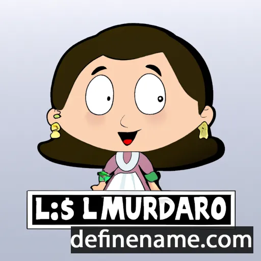 María Lourdes cartoon