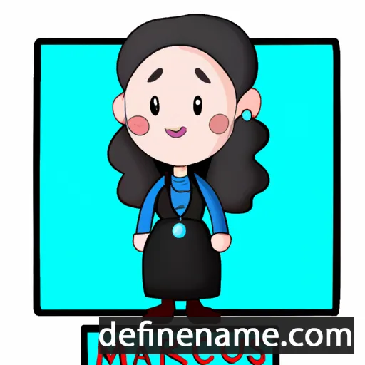 cartoon of the name María Mercedes