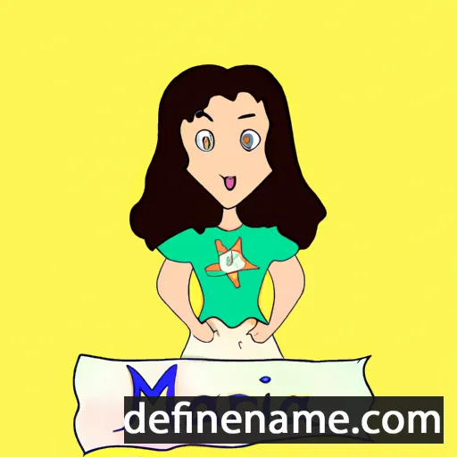 cartoon of the name Marína