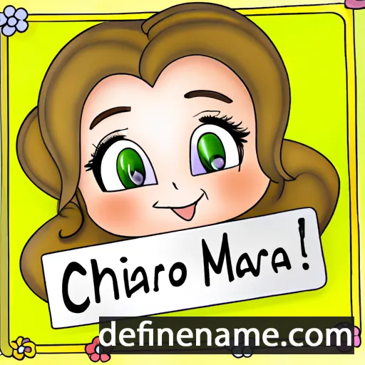 Maria Chiara cartoon